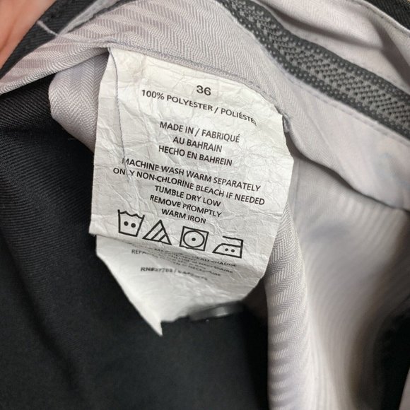 PGA Tour Shorts Mens Size 36 Black Golf Chino Flat Front Casual Cargo 5 pockets - Picture 8 of 9